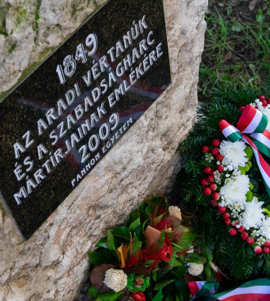 Memorial Day at University of Pannonia : Tribute to the martyrs of the Arad